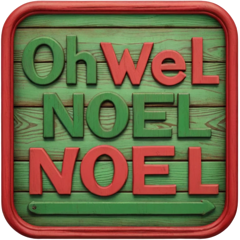 Sign "Oh Well Noel" emoji