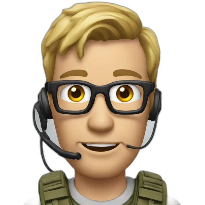 geek joue a call of duty emoji