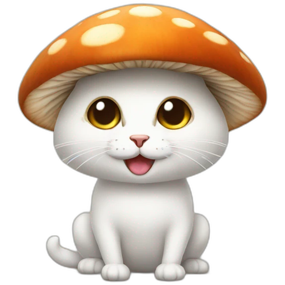 Mushroom cat emoji