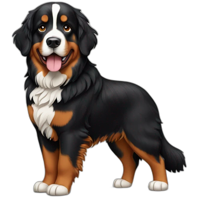 Bernese Mountain Dog standing emoji