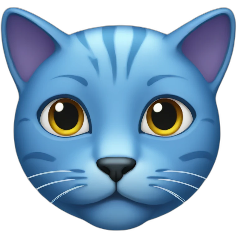 Blue cat emoji