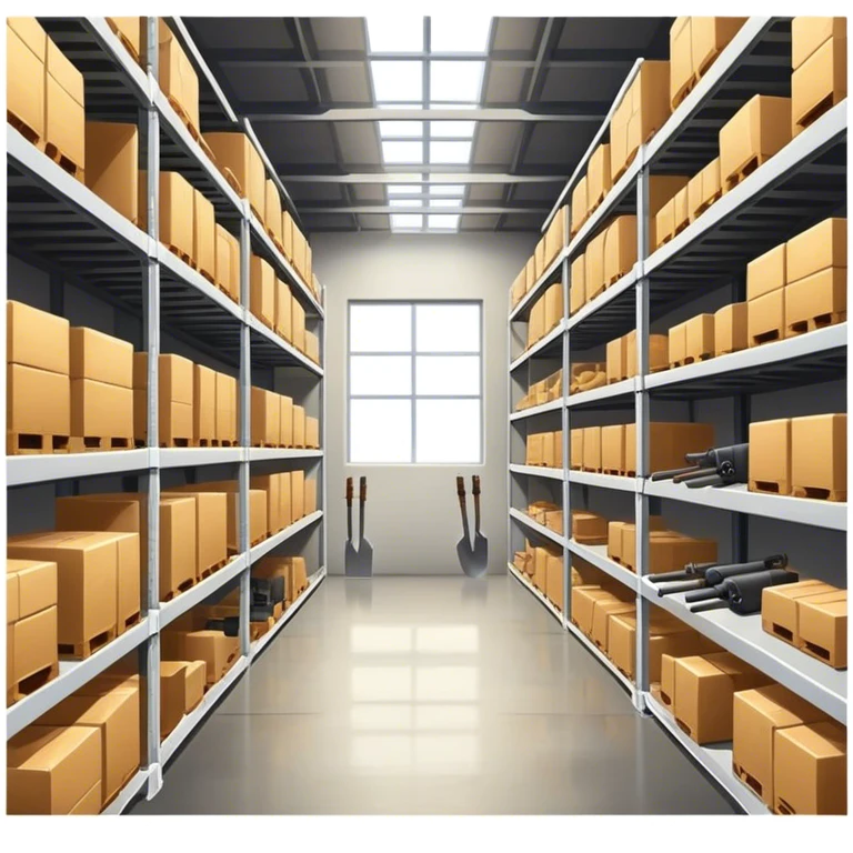 a warehouse with weapons emoji