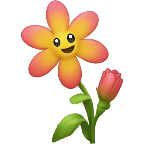 Dancing flower emoji