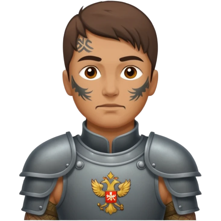 tatooed soldier, Russia ancient emoji