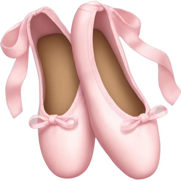pastel pink ballet shoes emoji