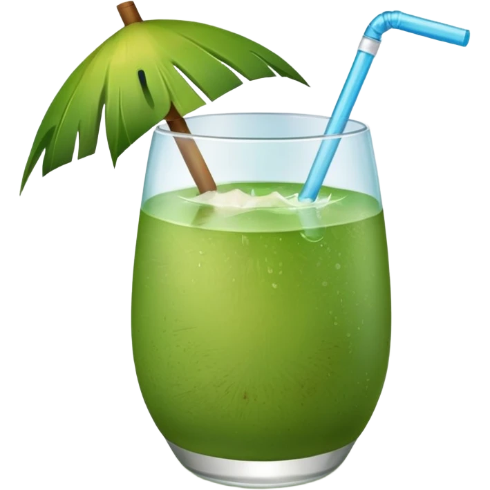 Green Coconut water emoji