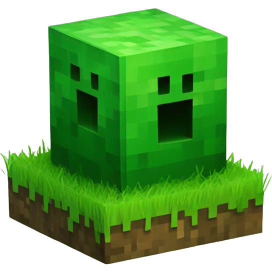 Minecraft grass block emoji