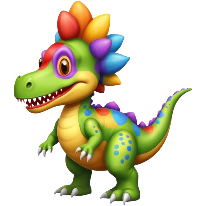 clown dinosaur emoji