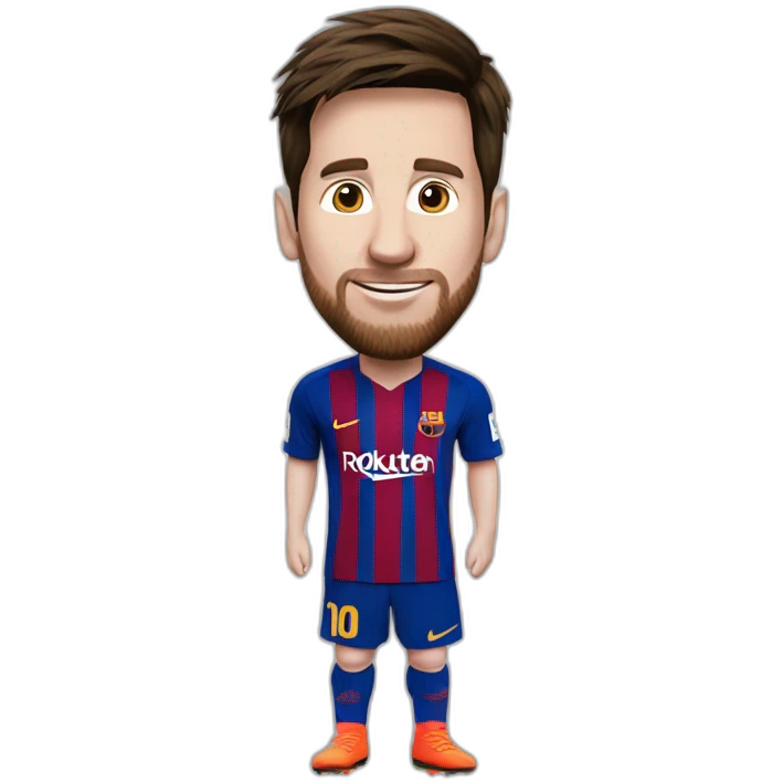 Messi levant les bras en l'air emoji