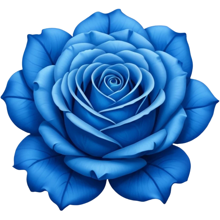 Blue rose emoji