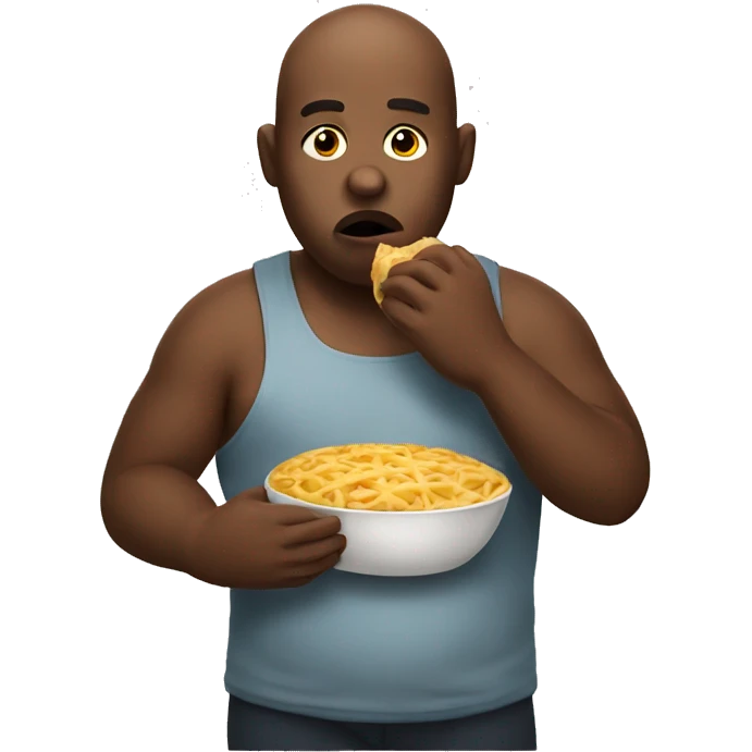Big person eating emoji