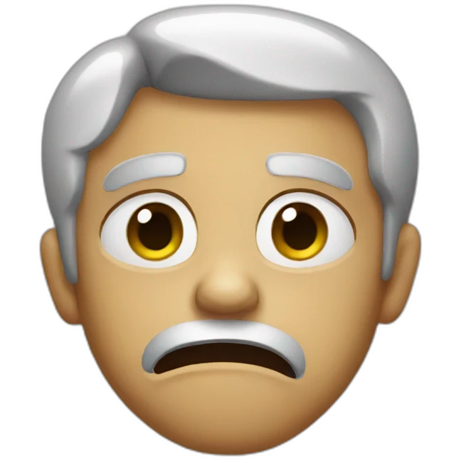 Disgusted af face emoji
