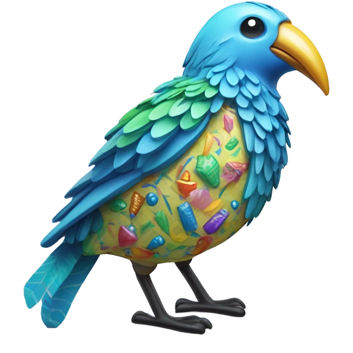Bird with candy emoji