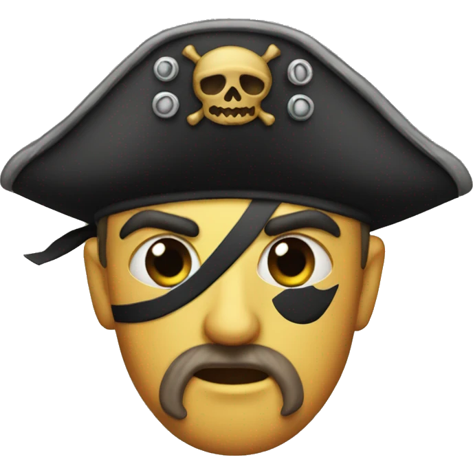 One eyed pirate  emoji