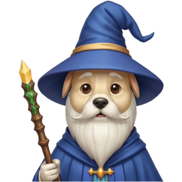 Dog wizard emoji