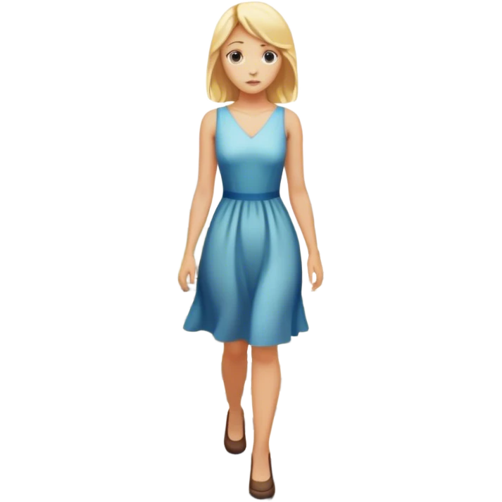 back of blonde woman stands In front at a crossroads between two paths—one illuminated, the other in shadow... scary and sunlight ...she walks the light path  emoji