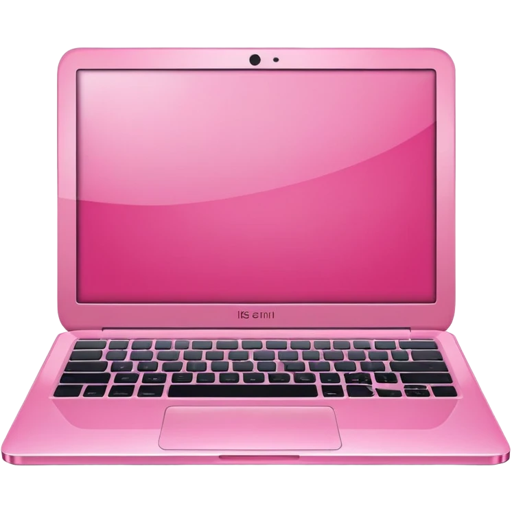 pink laptop computer iOS style emoji