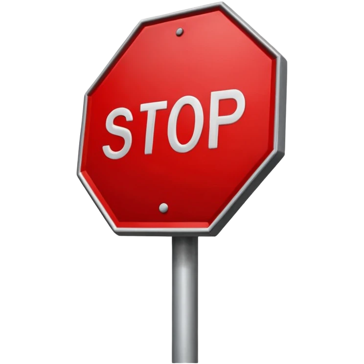stop sign emoji