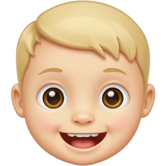 baby face with one tooth emoji