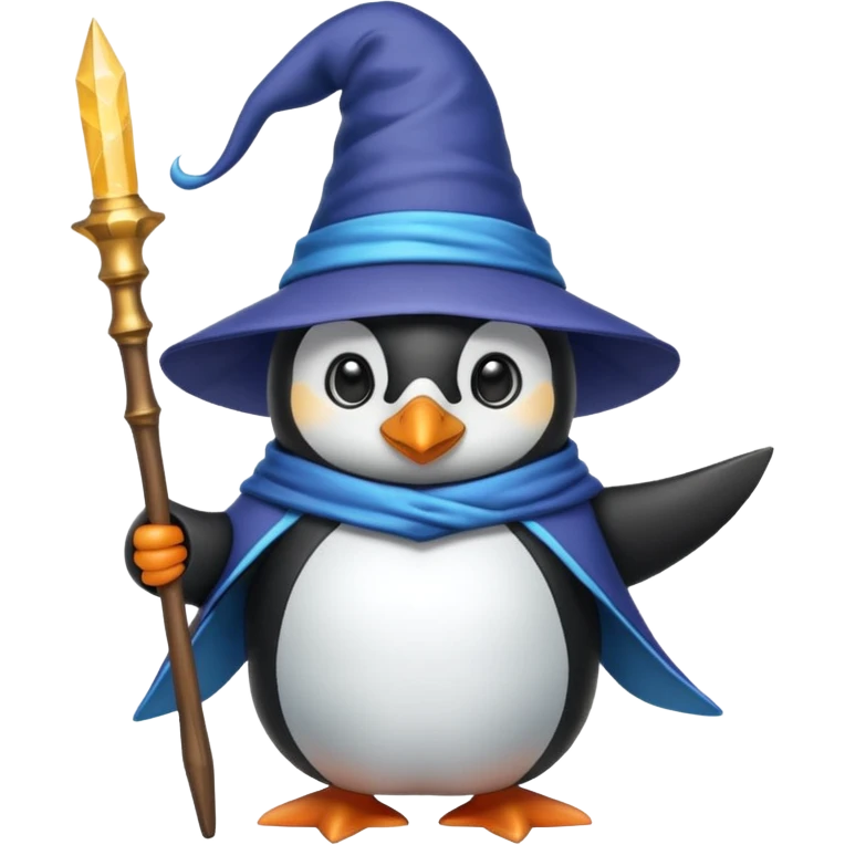 Penguin Wizard emoji