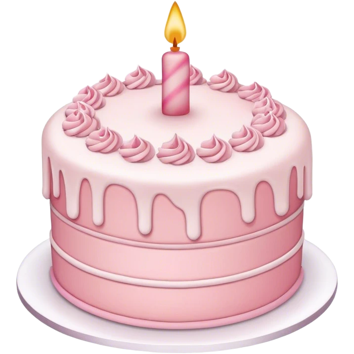 Soft pink cake emoji