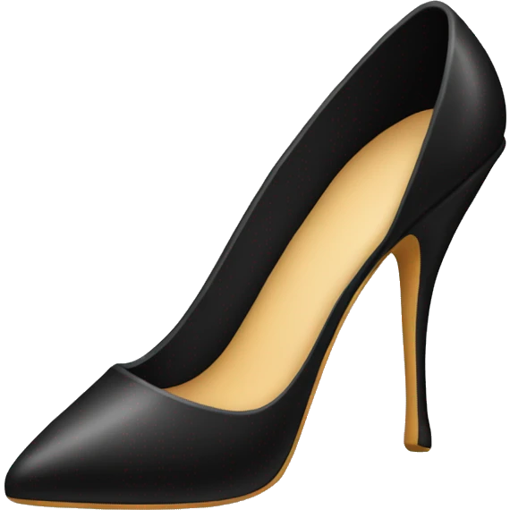 black stiletto shoe emoji