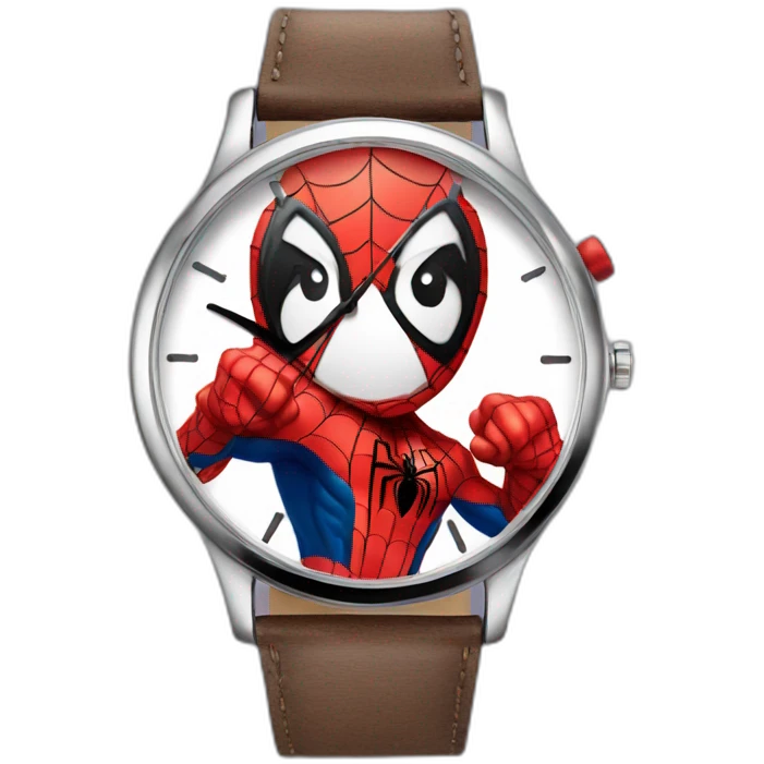 Funny spiderman watch emoji