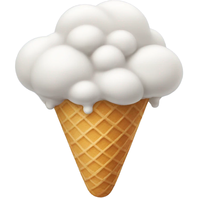 Ice cream cloud emoji