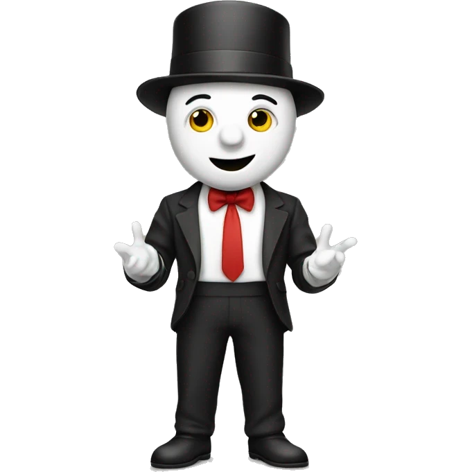 tax and accounting wearing mime outfit emoji