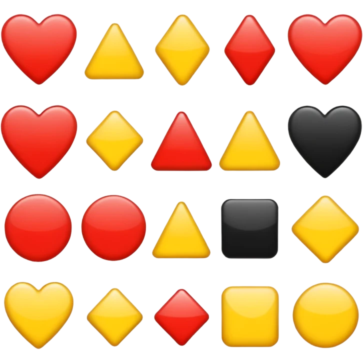 Make a flat color, red yellow and black. Just With The Colors, I, Give vIt To You And The Sammi order. emoji