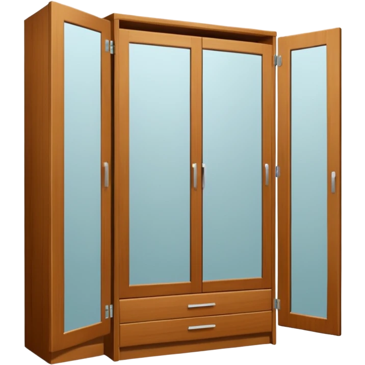 wardrobe modern closed mirror door emoji