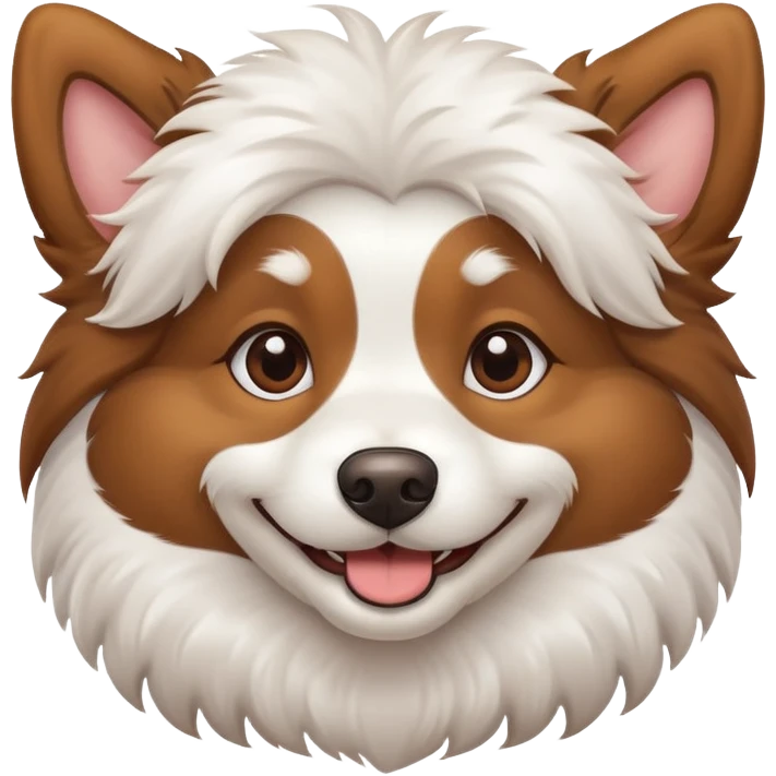 a cute dog emoji
