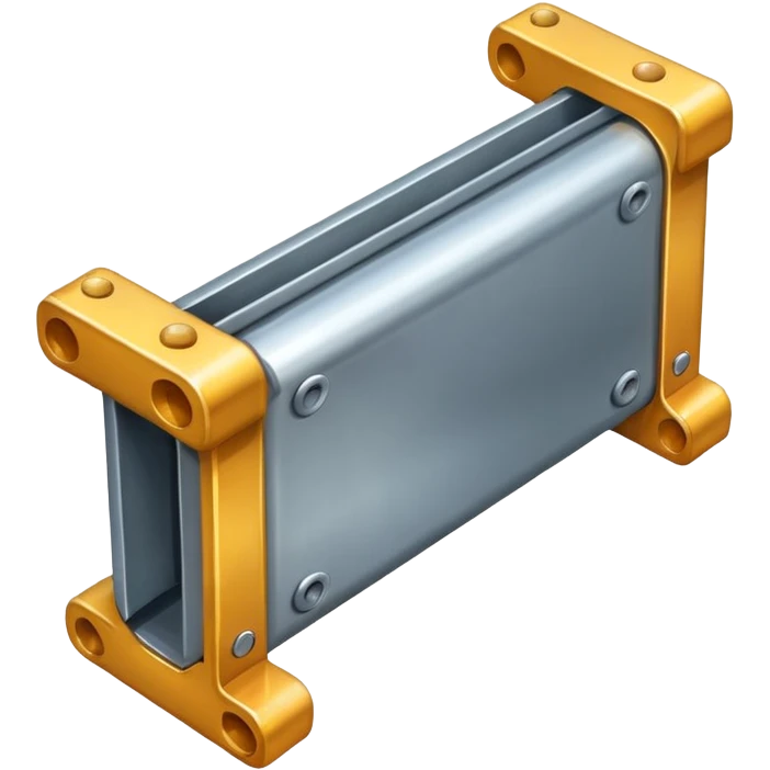 clean and industrial metal beam emoji