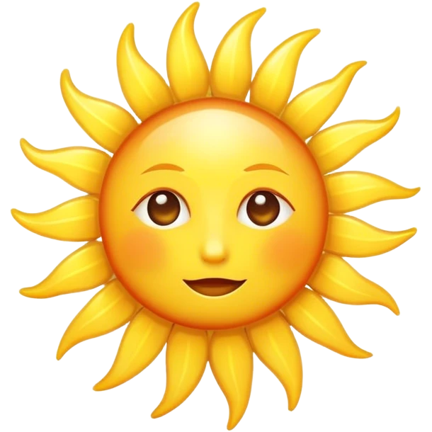 Sun wtih shine emoji