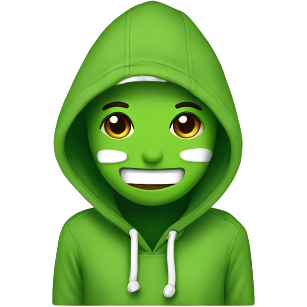 “Matcha lovers” written on a hoodie  emoji