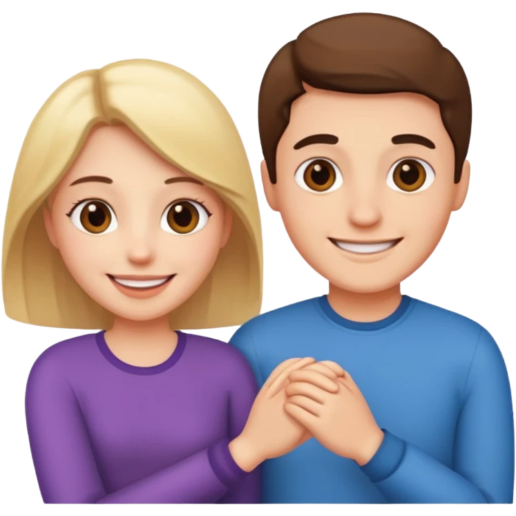 couple in love talking emoji