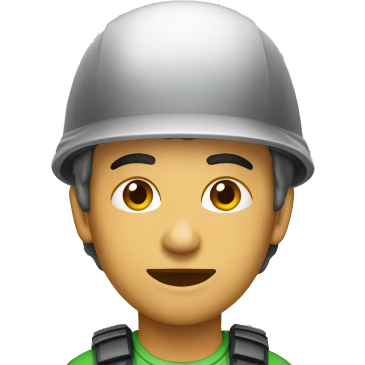 Trabalhador com capacete emoji