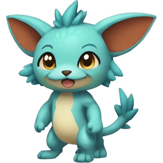 a anthro chibi-style Fakémon-hybrid full body emoji