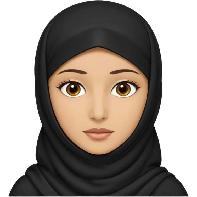 Muslim woman with niqab emoji