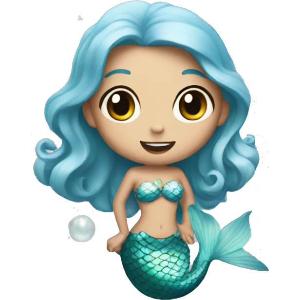 mermaid pearl emoji