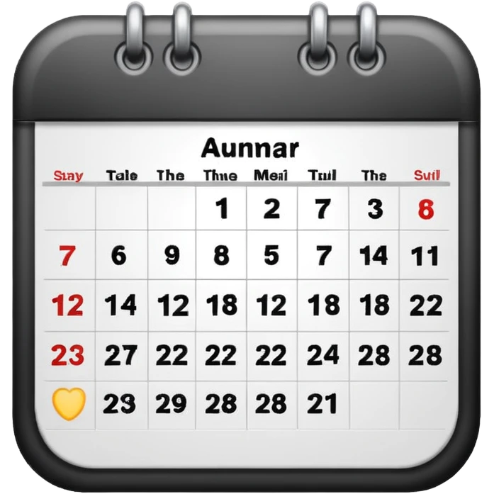 simple calendar  emoji