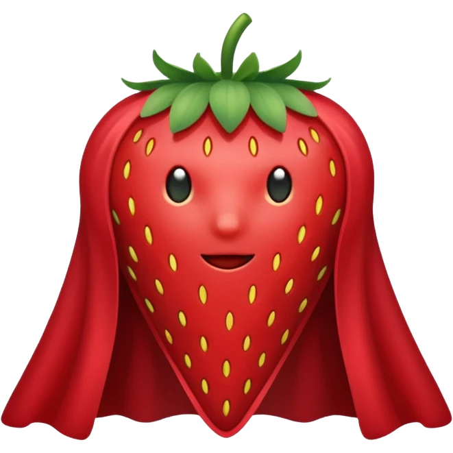 Cape-Wearing Super Fruit emoji