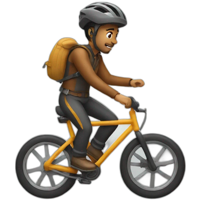 Riding a bike emoji