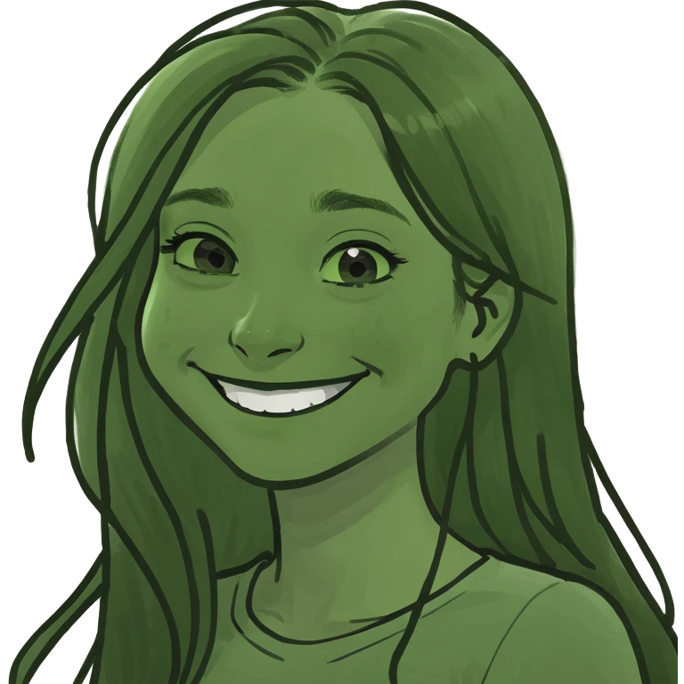 smiling girl with long hair emoji