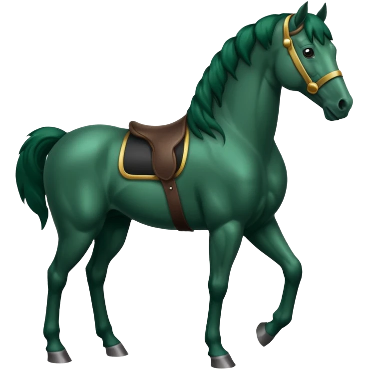 Dark green horse emoji