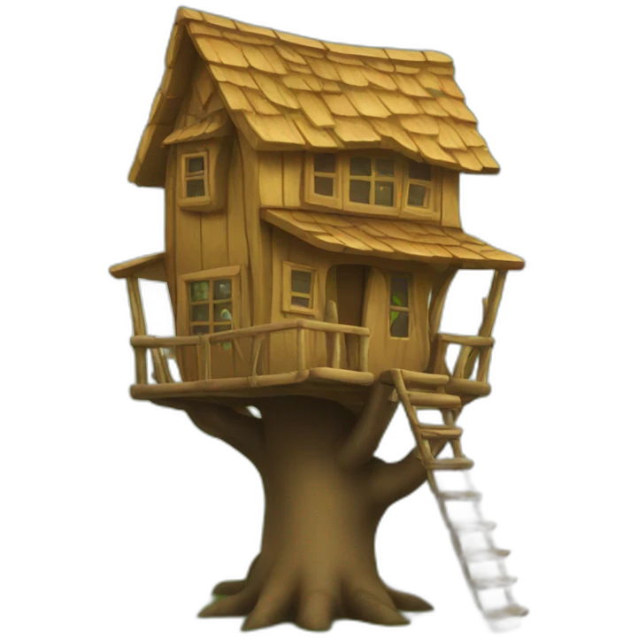 tiny treehouse emoji