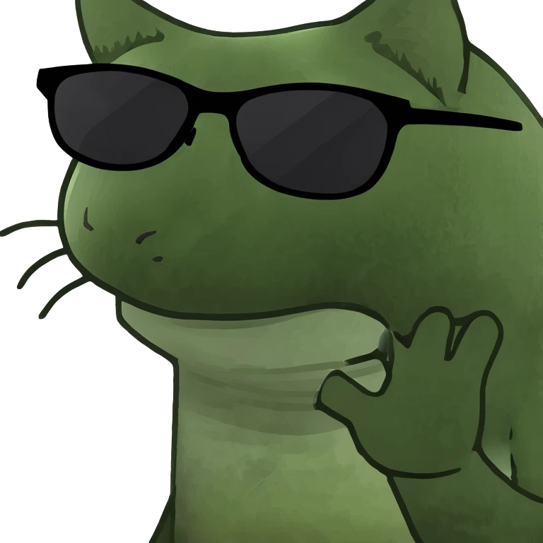 Cat with sunglasses emoji