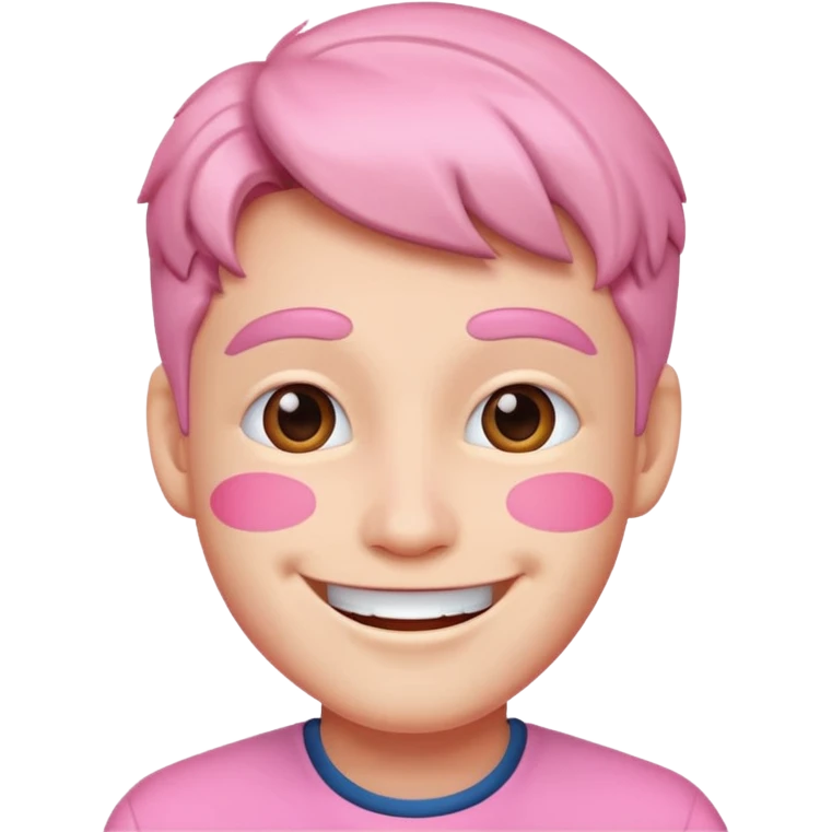 Barbie doll Ken Head pink  emoji