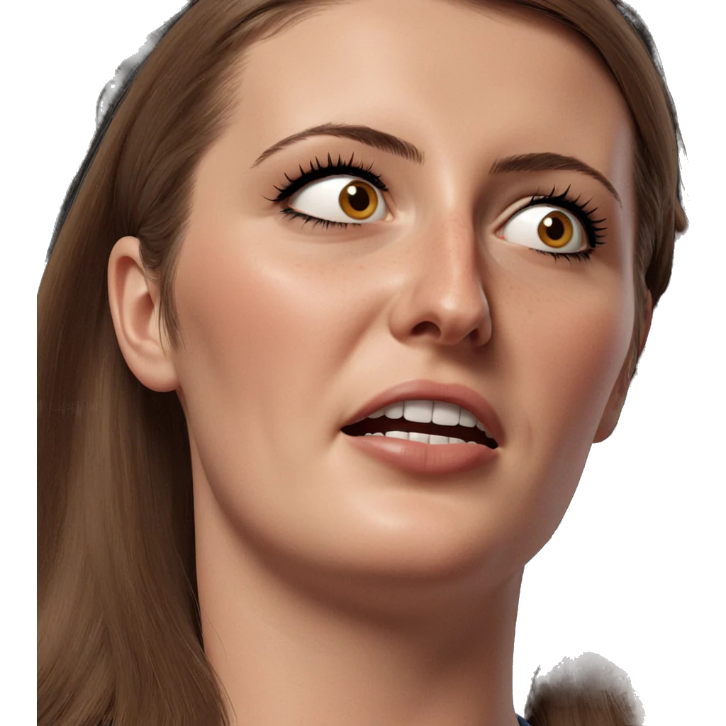 realistic portrait of girl emoji