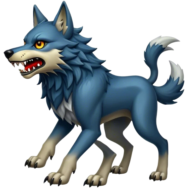Fenrir wolf monstrous emoji